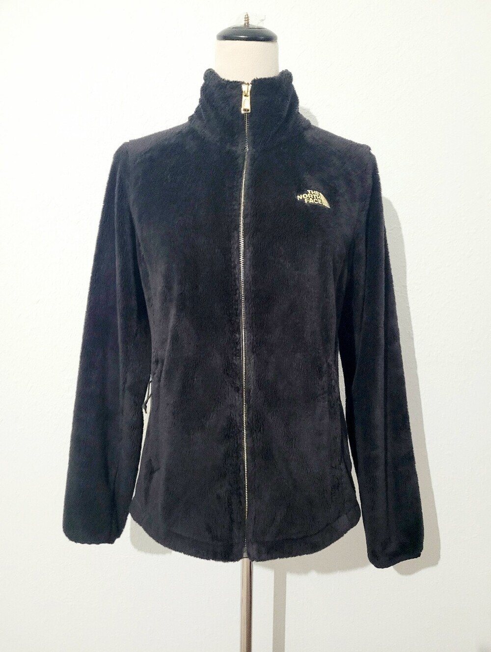 The North Face Women's Black Plush Fleece Full Zip Jacket Coat Size Small Small - Picture 2 of 13